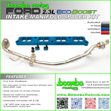 Load image into Gallery viewer, Boomba Racing Intake Manifold Spacer for Ford Bronco 2.3L EcoBoost (2021-2026) Blue / Red / Black / Natural Aluminum Alternate Image