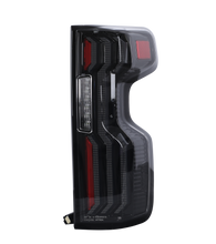 Load image into Gallery viewer, Attica 4x4 LED Tail Lights for Chevy Silverado 1500 (2019-2026) Gloss Black with Smoked Bars &amp; Sequential Turn Signals - Default Title Alternate Image