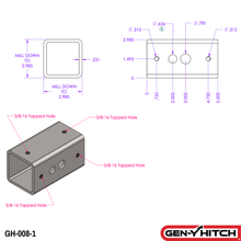 Load image into Gallery viewer, Gen-Y Hitch Bolt-On Reducer Sleeve - 2.5&quot; to 2&quot; or 3&quot; to 2.5&quot; Receiver Alternate Image