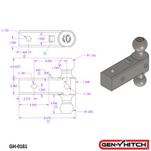 Load image into Gallery viewer, Gen-Y Hitch Ball Mount - Single / Dual / Extended Dual Ball - Single / 2" Receiver (10K) Alternate Image