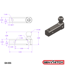 Load image into Gallery viewer, Gen-Y Hitch Ball Mount - Single / Dual / Extended Dual Ball - Single / 2" Receiver (10K) Alternate Image