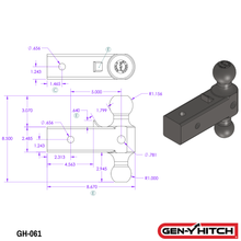 Load image into Gallery viewer, Gen-Y Hitch Ball Mount - Single / Dual / Extended Dual Ball - Single / 2" Receiver (10K) Alternate Image