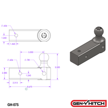 Load image into Gallery viewer, Gen-Y Hitch Ball Mount - Single / Dual / Extended Dual Ball - Single / 2" Receiver (10K) Alternate Image
