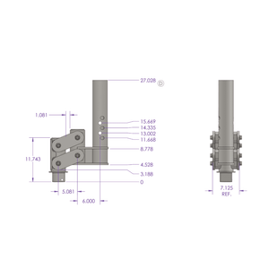 Gen-Y Hitch Pegasus Torsion Flex Gooseneck Coupler [11" Offset/Low-Profile] Multiple Hitch Options