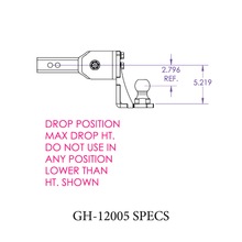 Load image into Gallery viewer, Gen-Y Hitch Glyder Torsion-Flex 7K Drop Hitch (2" Shank) 2" or 6" Drop - 2" Drop Alternate Image