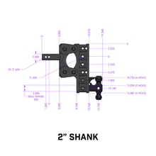 Load image into Gallery viewer, Gen-Y Hitch The Boss Torsion-Flex 16K Drop Hitch (2″ or 2.5″ Shank) 5&quot; / 7.5&quot; /  10&quot; / 12.5&quot; /  15&quot; / 17.5&quot; Drop Alternate Image