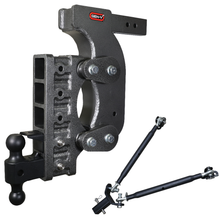 Load image into Gallery viewer, Gen-Y Hitch The Boss Torsion-Flex 21K Drop Hitch (2.5″ or 3" Shank) 6" / 9" / 12" / 15" / 18" / 21" Drop - 2.5" / 18" Drop / Dual-Ball Mount &amp; Pintle Lock Alternate Image