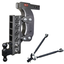 Load image into Gallery viewer, Gen-Y Hitch The Boss Torsion-Flex 21K Drop Hitch (2.5″ or 3" Shank) 6" / 9" / 12" / 15" / 18" / 21" Drop - 2.5" / 21" Drop / Dual-Ball Mount &amp; Pintle Lock Alternate Image