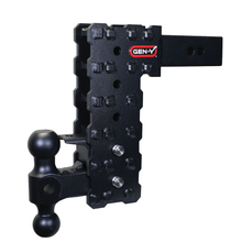 Load image into Gallery viewer, Gen-Y Hitch Phantom-X 16K Drop Hitch (2.5" Solid Shank) 5" / 7.5" / 10" Drop - 10" Drop / Hitch w/ Dual-Ball Mount &amp; Pintle Lock Alternate Image