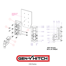Load image into Gallery viewer, Gen-Y Hitch Mega Duty Bolt-On Hitch (2" or 2.5" Shank) 2" / 6" / 7.5" / 9" Drop - 2" (16K) / 2.5" Drop / Receiver Only Alternate Image