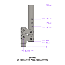 Load image into Gallery viewer, Gen-Y Hitch Pegasus Torsion Flex Gooseneck Coupler [5&quot; Offset/Low-Profile] Multiple Hitch Options Alternate Image