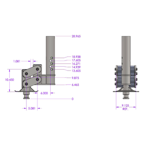 Gen-Y Hitch Pegasus Torsion Flex Gooseneck "Kingpin" Coupler [11" Offset/Low-Profile] Multiple Hitch Options