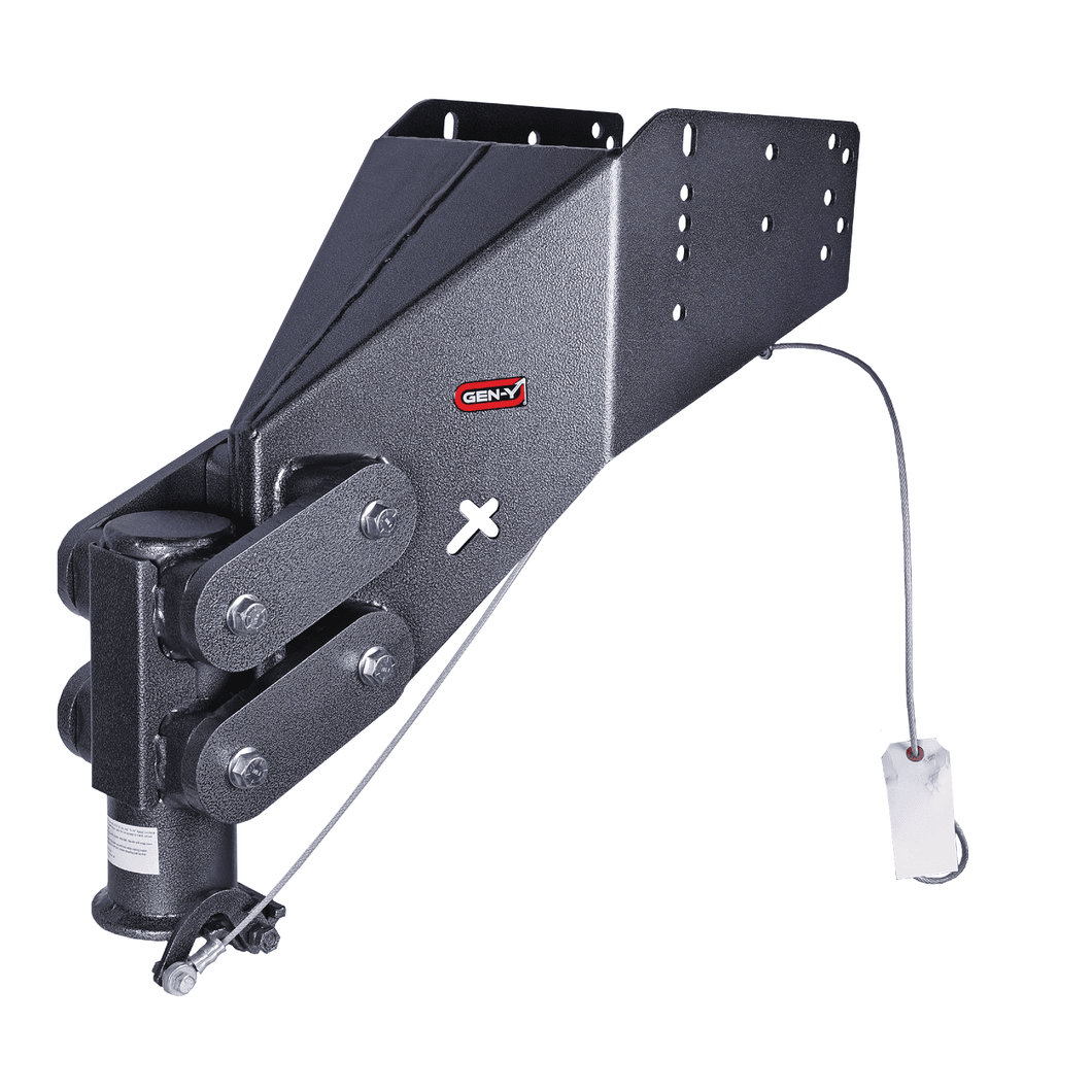 Gen-Y Executive Torsion-Flex Auto Rhino 5th Wheel Pin Box Rep w/Gooseneck 2-5/16in Coupler