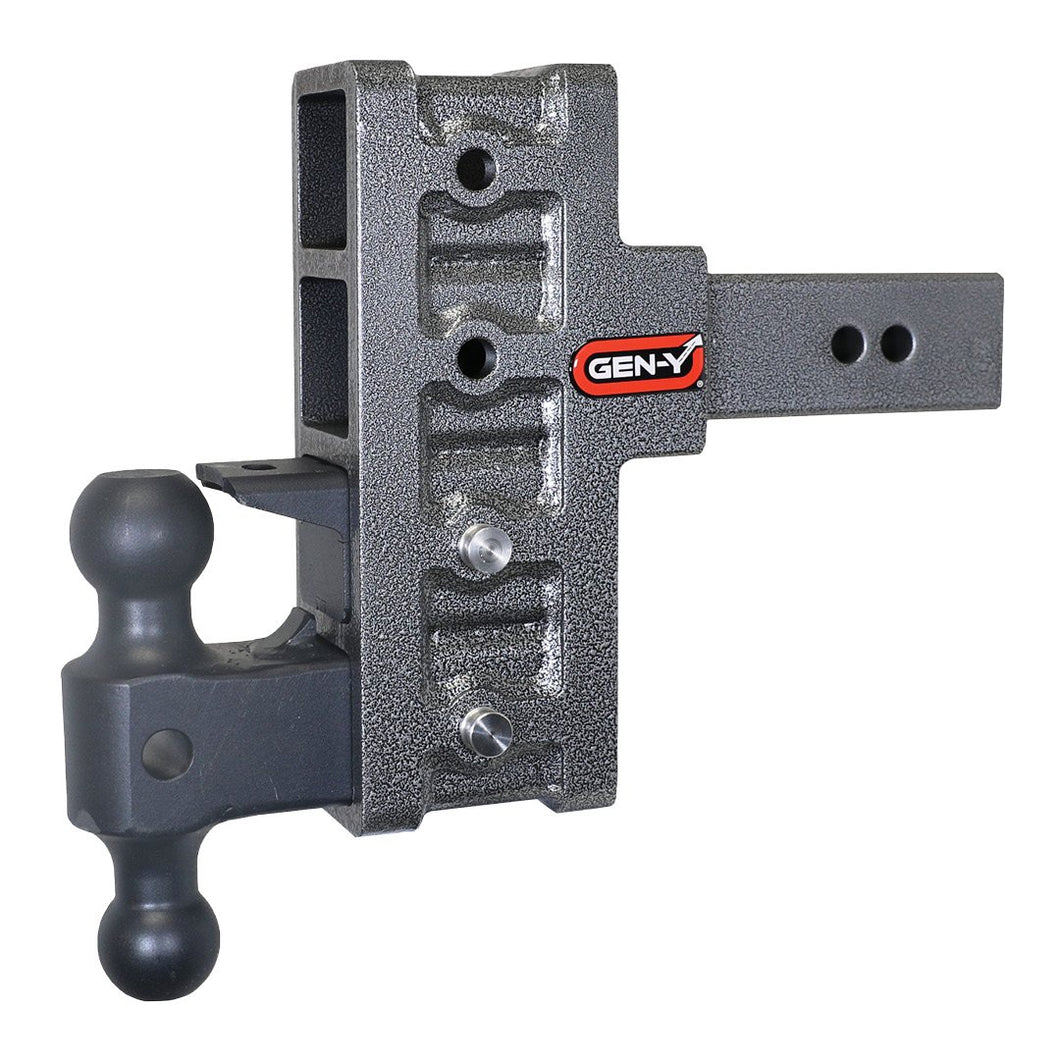 Gen-Y Hitch Mega Duty 21K Drop Hitch (2.5″ Offset Shank) 3″ Rise, 6″ Drop / 3″ Rise, 9″ Drop / 3″ Rise, 12″ Drop