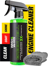 Load image into Gallery viewer, WASH&amp;WHIPS Green Hell Engine Cleaner &amp; Degreaser Alternate Image