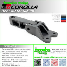 Load image into Gallery viewer, Boomba Racing Rear Motor Mount for Toyota GR Corolla (2023-2026) Blue / Red / Black / Natural Aluminum Alternate Image