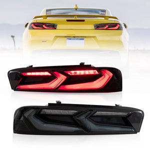 Auto Addict Tail Lights Chevy Camaro (16-18) Gen 6 Camaro Style / w/ Sequential Turn Signals / Umbra Style / Velox Style