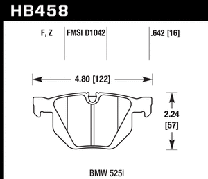 Hawk HPS Brake Pads BMW X5 (2007-2018) Front or Rear Set