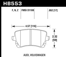 Load image into Gallery viewer, Hawk HPS Brake Pads Audi A8 Quattro (2006-2010) Front or Rear Set Alternate Image