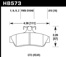 Load image into Gallery viewer, Hawk HPS Brake Pads Pontiac GTO (2004-2006) Front or Rear Set Alternate Image