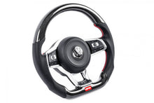 Load image into Gallery viewer, APR Carbon Fiber Steering Wheel VW GTi / GLi MK7 (2015-2023) Perforated Leather w/ Red or Silver Stitch Alternate Image