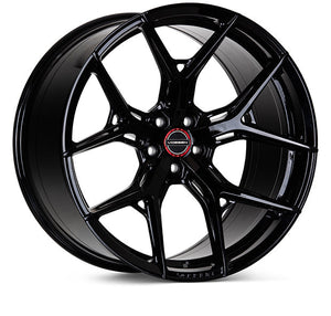 Vossen HF-5 Wheels (19x10.5 / 5x114.3 / ET30 / Deep Face / 66.1) Gloss Black