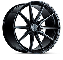 Load image into Gallery viewer, Vossen HF-3 Wheels (21x9 / 5x112 / ET32 / Flat Face / 66.5) Gloss Graphite Polished or Gloss Black - Double Tinted - Gloss Black Alternate Image