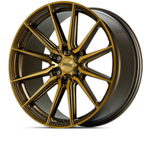 Load image into Gallery viewer, Vossen HF6-1 Wheels (24x10 / 6x139.7 / ET25 Offset / Deep Face / 106.1) Black/ Gunmetal/ Silver Polished / Bronze Finish Alternate Image