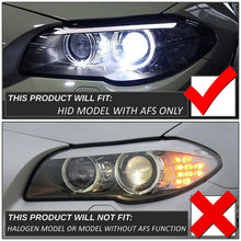 Load image into Gallery viewer, DNA Projector Headlights for BMW E60 528i / 535i / 550i (2008–2010) with LED DRL Halo Switchback Signal - Chrome or Black Housing Alternate Image