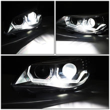 Load image into Gallery viewer, DNA Projector Headlights for BMW E60 528i / 535i / 550i (2008–2010) with LED DRL Halo Switchback Signal - Chrome or Black Housing Alternate Image