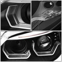 Load image into Gallery viewer, DNA Projector Headlights for BMW E60 528i / 535i / 550i (2008–2010) with LED DRL Halo Switchback Signal - Chrome or Black Housing Alternate Image