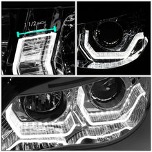 Load image into Gallery viewer, DNA Projector Headlights for BMW E60 528i / 535i / 550i (2008–2010) with LED DRL Halo Switchback Signal - Chrome or Black Housing Alternate Image
