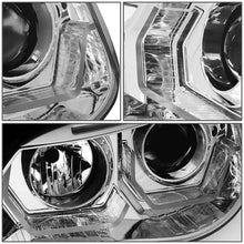 Load image into Gallery viewer, DNA Projector Headlights for BMW E60 528i / 535i / 550i (2008–2010) with LED DRL Halo Switchback Signal - Chrome or Black Housing Alternate Image