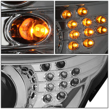 Load image into Gallery viewer, DNA Projector Headlights for BMW E60 528i / 535i / 550i (2008–2010) with LED DRL Halo Switchback Signal - Chrome or Black Housing Alternate Image