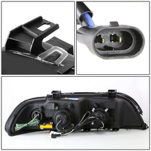 Load image into Gallery viewer, DNA Projector Headlights for BMW E39 540i / 528i / M5  (1996–2003) Crystal Style with LED DRL Halo - Chrome or Black Housing Alternate Image