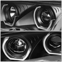 Load image into Gallery viewer, DNA Projector Headlights for BMW E46 325i / 330i / 328i (1999–2001) Crystal Style with LED DRL Halo - Chrome or Black Housing Alternate Image