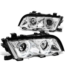 Load image into Gallery viewer, DNA Projector Headlights for BMW E46 325i / 330i / 328i (1999–2001) Crystal Style with LED DRL Halo - Chrome or Black Housing Alternate Image