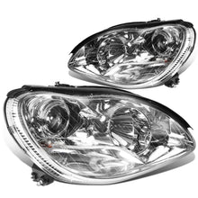 Load image into Gallery viewer, DNA Projector Headlights for Mercedes W220 S430 / S500 / S600 (2000-2006) S350 (2006) Black or Chrome Housing with Halo or LED Bar DRL Alternate Image