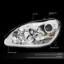 Load image into Gallery viewer, DNA Projector Headlights for Mercedes W220 S430 / S500 / S600 (2000-2006) S350 (2006) Black or Chrome Housing with Halo or LED Bar DRL Alternate Image