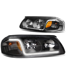 Load image into Gallery viewer, DNA Headlights Chevy Impala (2000-2005) w/ LED DRL - Black / Chrome / Smoke Housing Alternate Image
