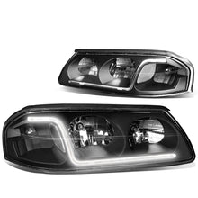 Load image into Gallery viewer, DNA Headlights Chevy Impala (2000-2005) w/ LED DRL - Black / Chrome / Smoke Housing Alternate Image
