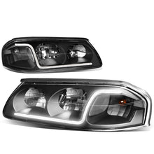 Load image into Gallery viewer, DNA Headlights Chevy Impala (2000-2005) w/ LED DRL - Black / Chrome / Smoke Housing Alternate Image