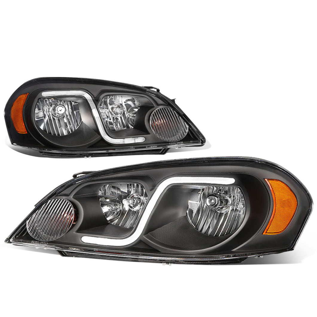 DNA Headlights Chevy Impala (06-13) Impala Limited (14-16) w/ LED DRL - Black Housing