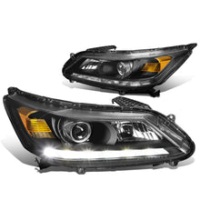 Load image into Gallery viewer, DNA Projector Headlights Honda Accord Sedan (2013-2015) w/ LED DRL - Black or Chrome  Housing Alternate Image