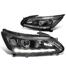 Load image into Gallery viewer, DNA Projector Headlights Honda Accord Sedan (2013-2015) w/ LED DRL - Black or Chrome  Housing Alternate Image