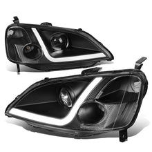 Load image into Gallery viewer, DNA Projector Headlights Honda Accord Coupe / Sedan (01-03) w/ LED DRL - Black / Chrome / Smoke Housing Alternate Image