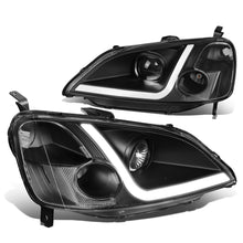 Load image into Gallery viewer, DNA Projector Headlights Honda Accord Coupe / Sedan (01-03) w/ LED DRL - Black / Chrome / Smoke Housing Alternate Image