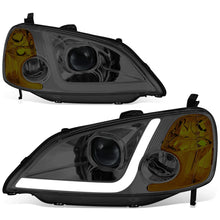 Load image into Gallery viewer, DNA Projector Headlights Honda Accord Coupe / Sedan (01-03) w/ LED DRL - Black / Chrome / Smoke Housing Alternate Image