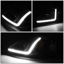 Load image into Gallery viewer, DNA Projector Headlights Honda Civic (99-00) w/ LED DRL - Black / Chrome / Smoke Housing Alternate Image
