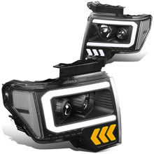 Load image into Gallery viewer, DNA Projector Headlights Ford F150 (09-14) w/ LED DRL - Black / Chrome / Smoke Housing Alternate Image